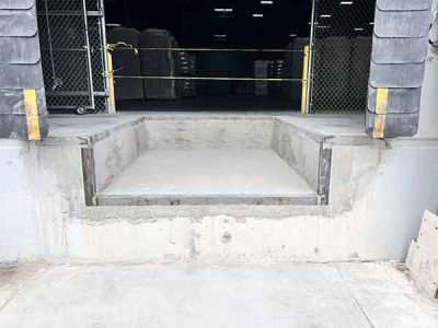 Before Dock Leveler Installation