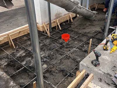 New Concrete Pouring
